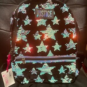 Justice sequins backpacks